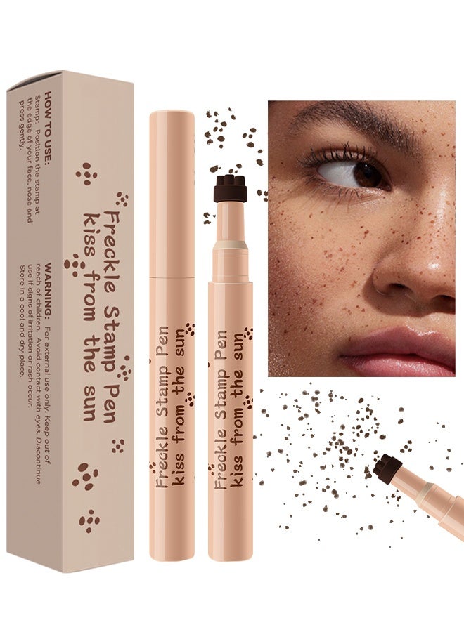 MOOYAM Freckle Stamp Pen ,From The Sun-Natural simulation of freckles, not easy to fade, waterproof quick dry, stamp freckle dot pen O3#-Chestnut - Image 1